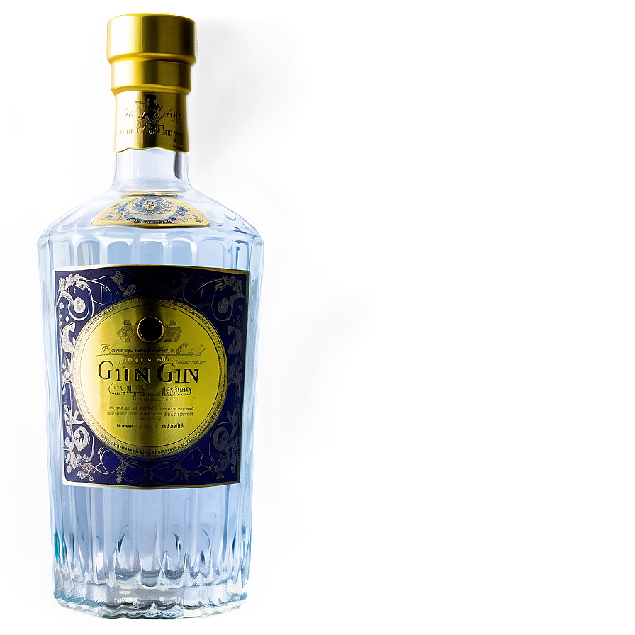 Gin Bottle PNG 16 PNG image with a transparent background, free high-resolution download