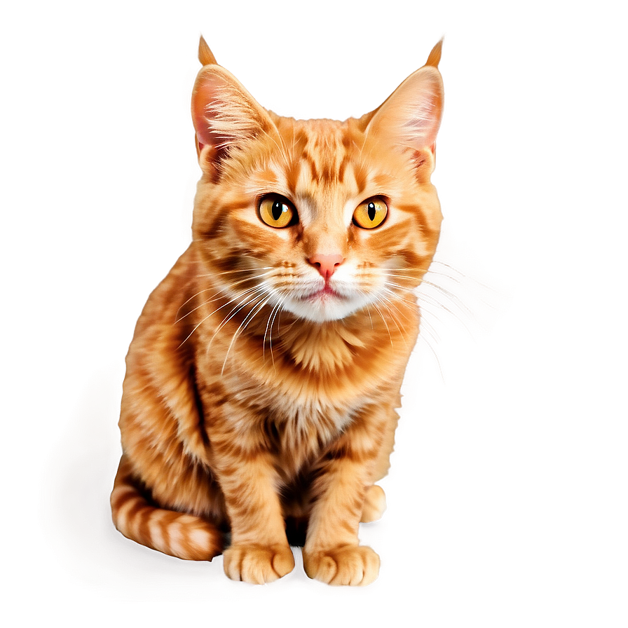 Ginger Cat Clipart Png Anp