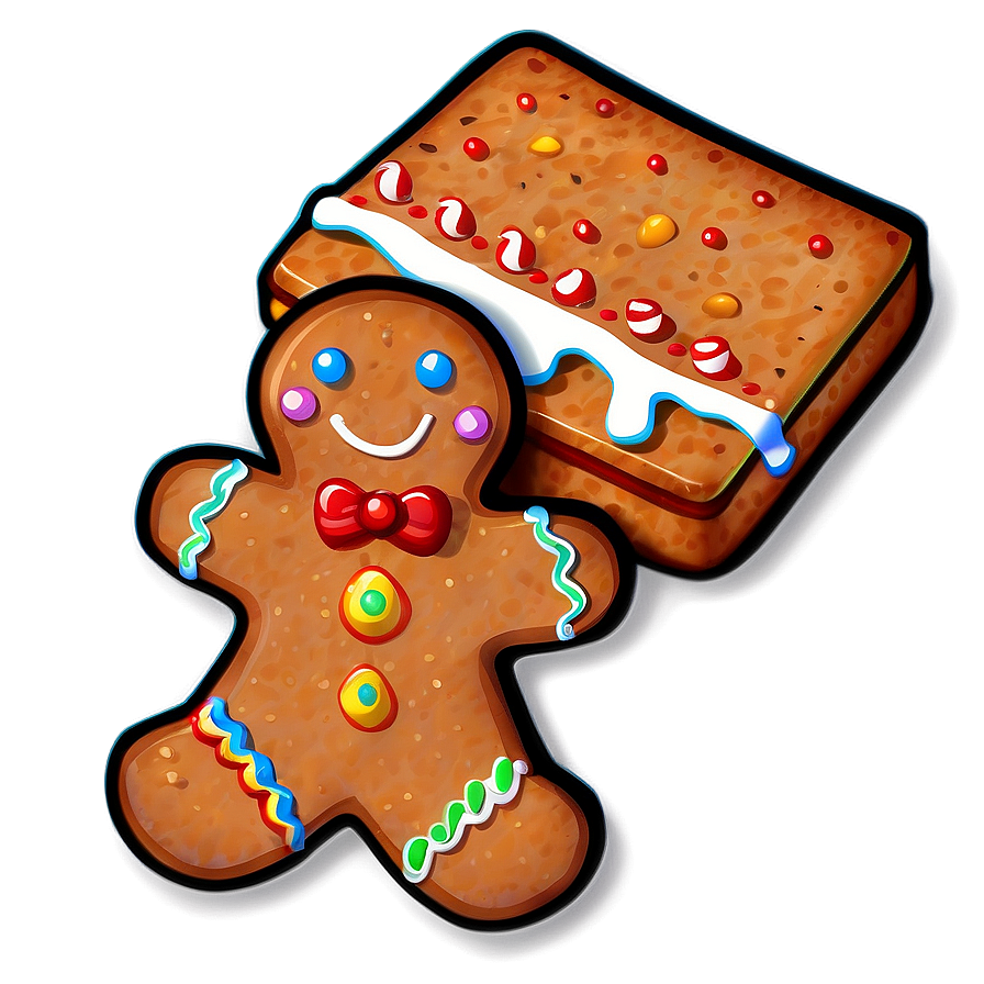 Gingerbread Clipart PNG 05212024 PNG with transparent background
