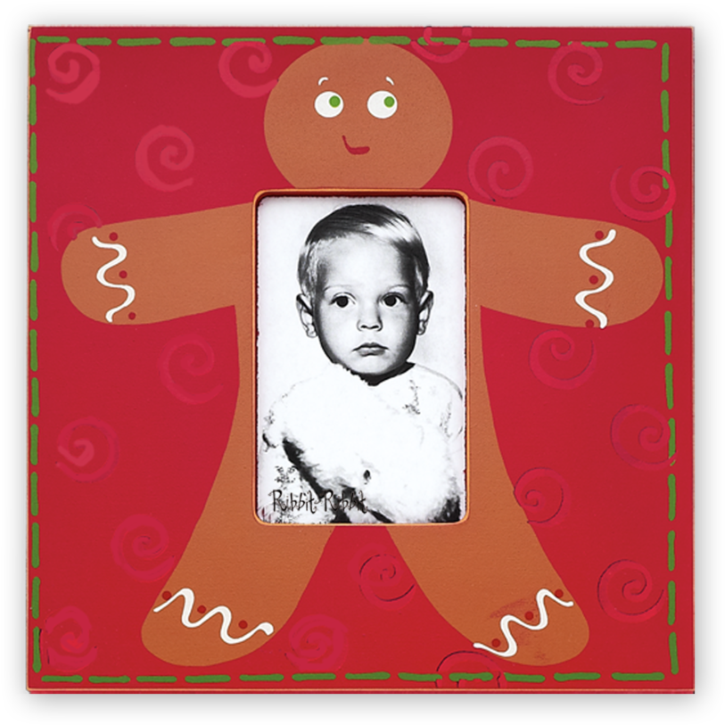 Gingerbread Frame Child Portrait