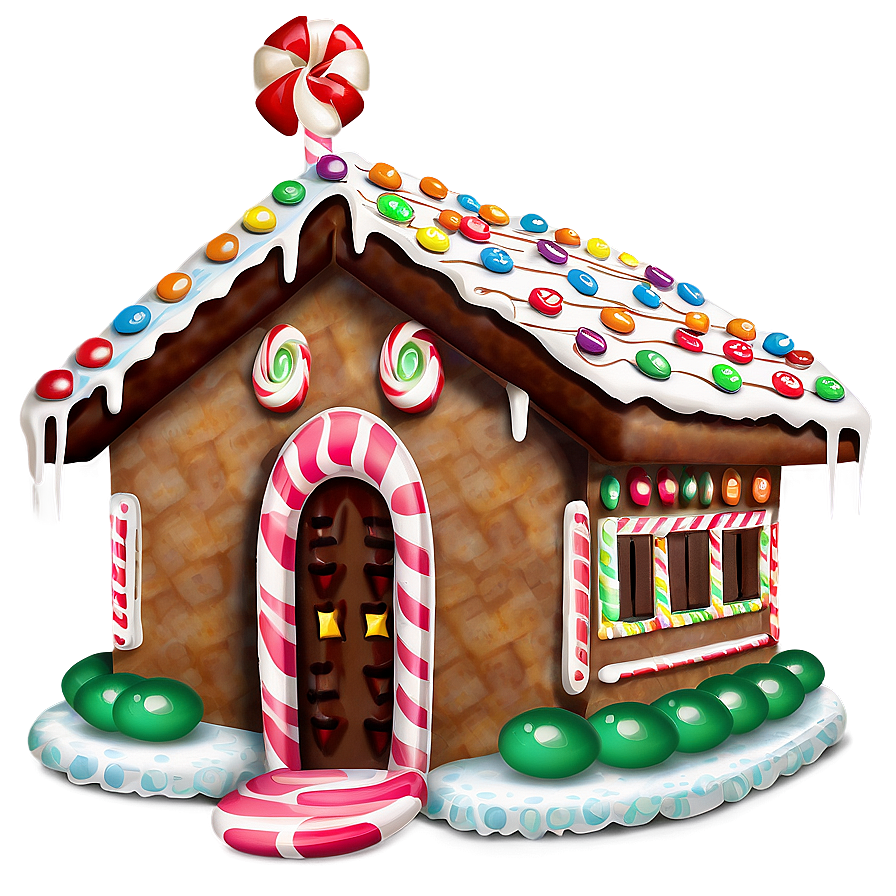 Gingerbread House Candy Png 05212024