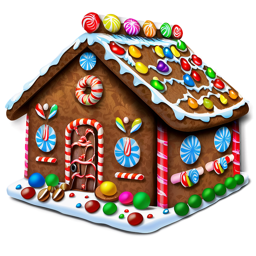 Gingerbread House PNG 05212024 PNG with transparent background