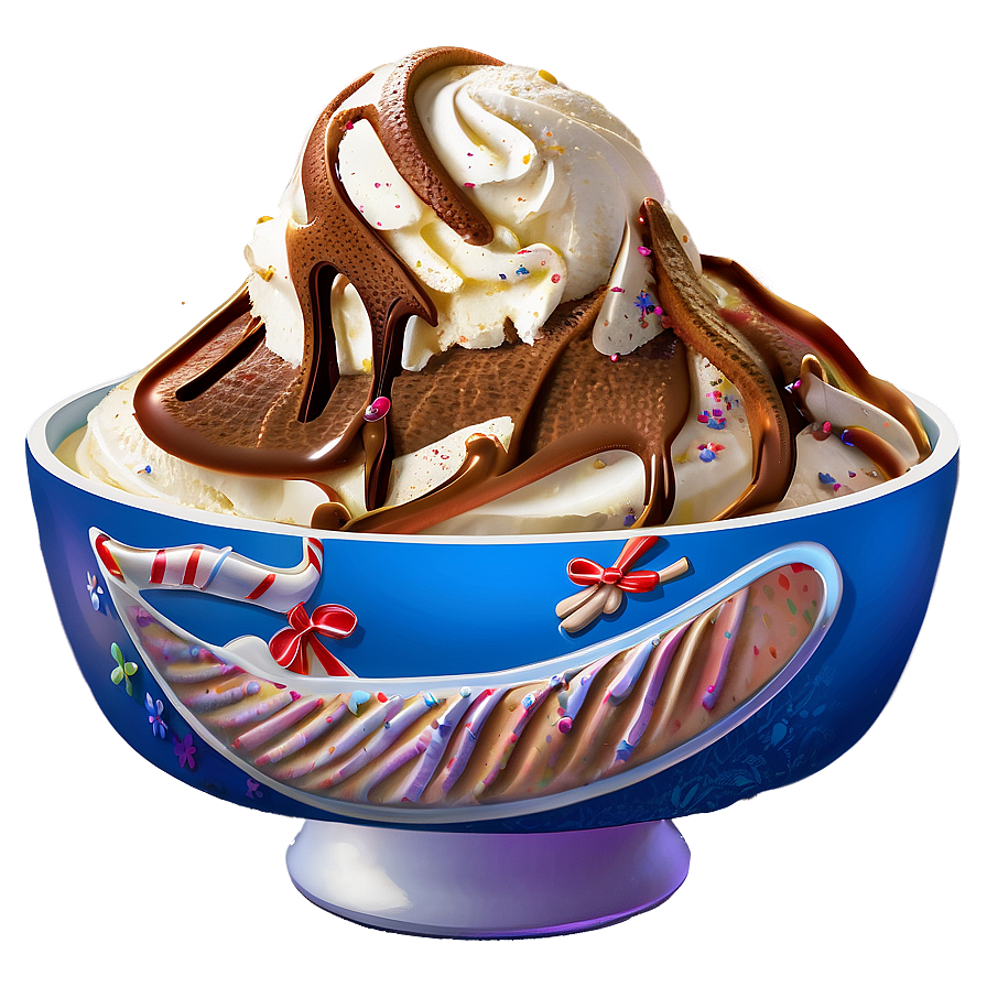 Gingerbread Ice Cream Sundae Png Kab