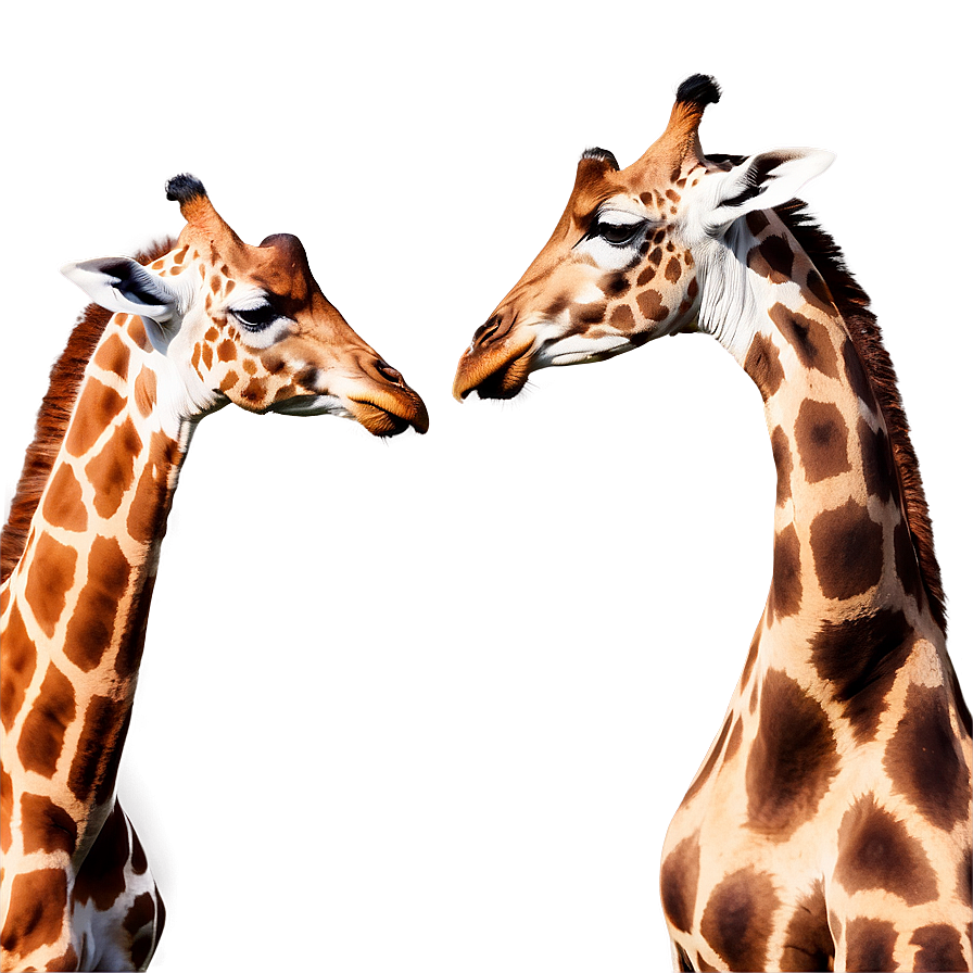 Giraffe Friendship Moment Png 05062024