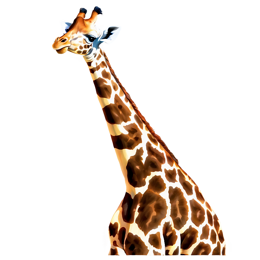 Giraffe In Wild Grass Png Miy7