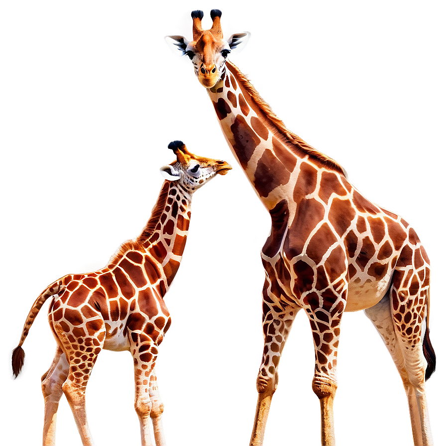 Giraffe Mother And Baby Png 05062024