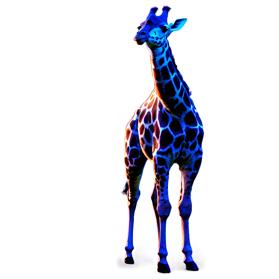 Giraffe Silhouette At Dusk Png Rxl24