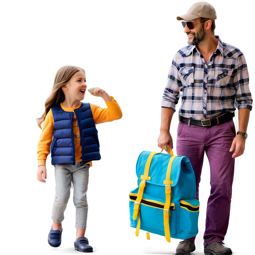 Girl Dad Adventure Together Png 06282024