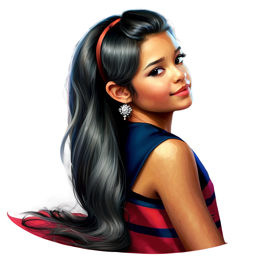 Girl Hair Art Png Yyq