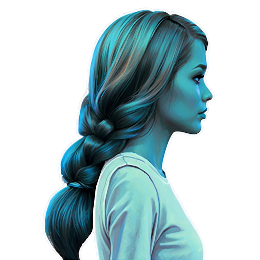 Girl Hair Back View Png 06132024