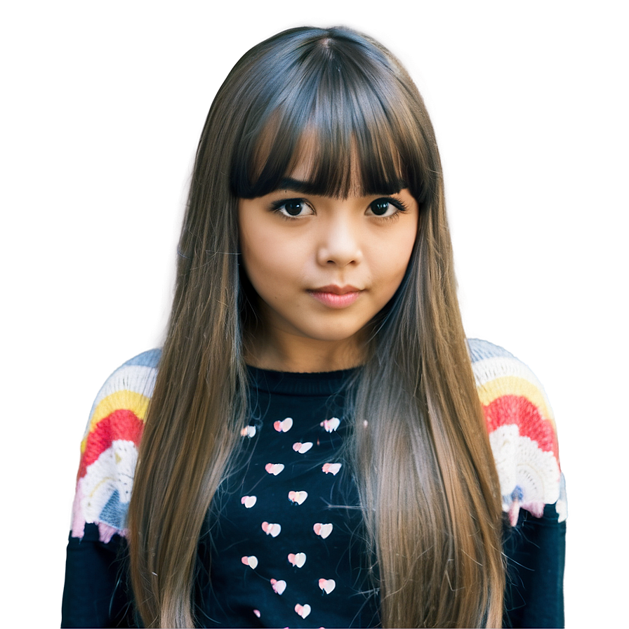 Girl Hair Bangs Png Dut