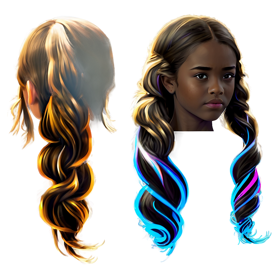 Girl Hair Side View Png Irr89