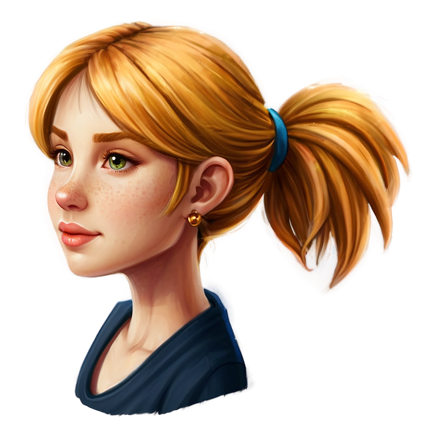 Girl Hair Sketch Png 06132024