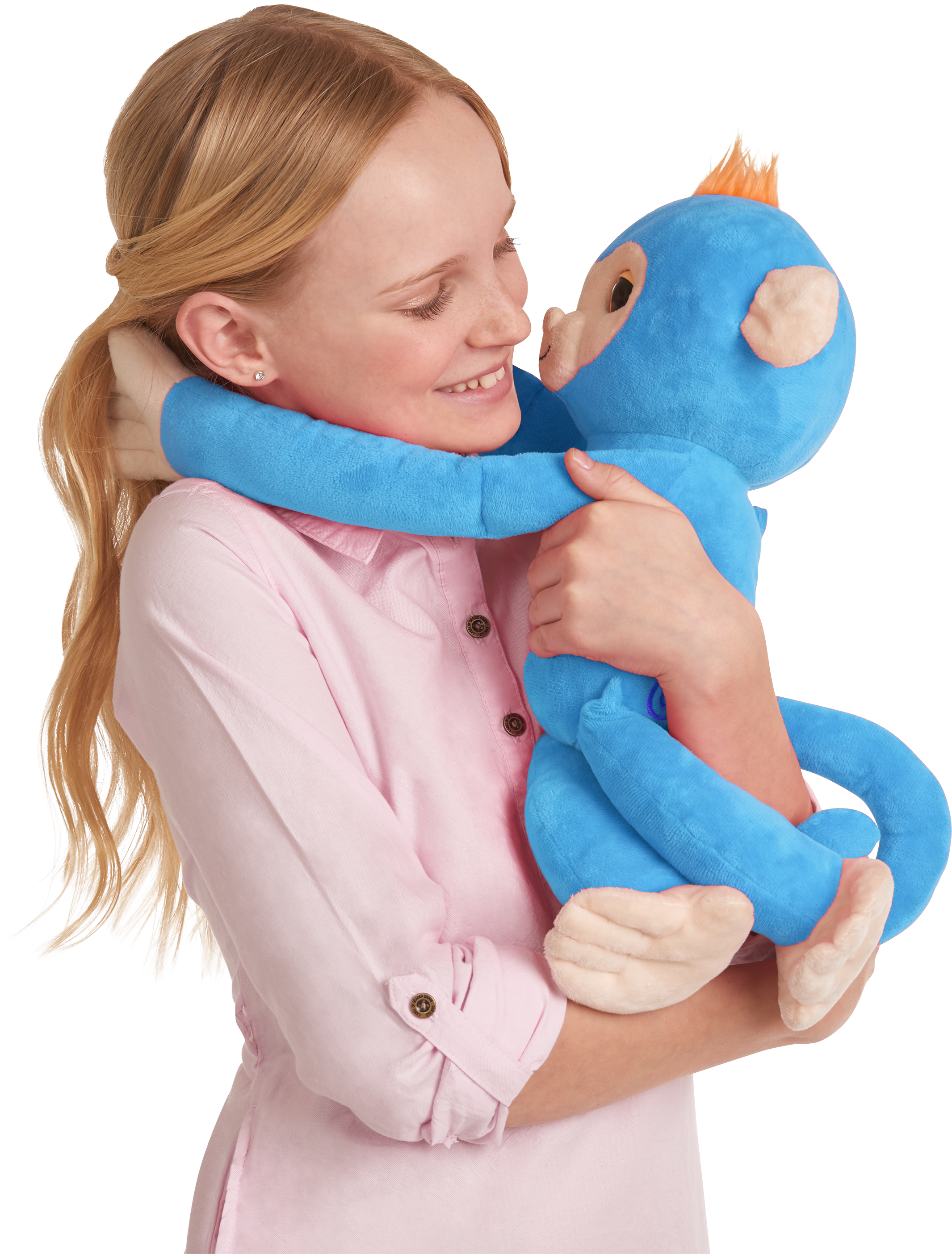 Mother Hugging A Child In Cold Weather Png - Fingerlings Hugs Interactive Plush, Transparent Png PNG with transparent background