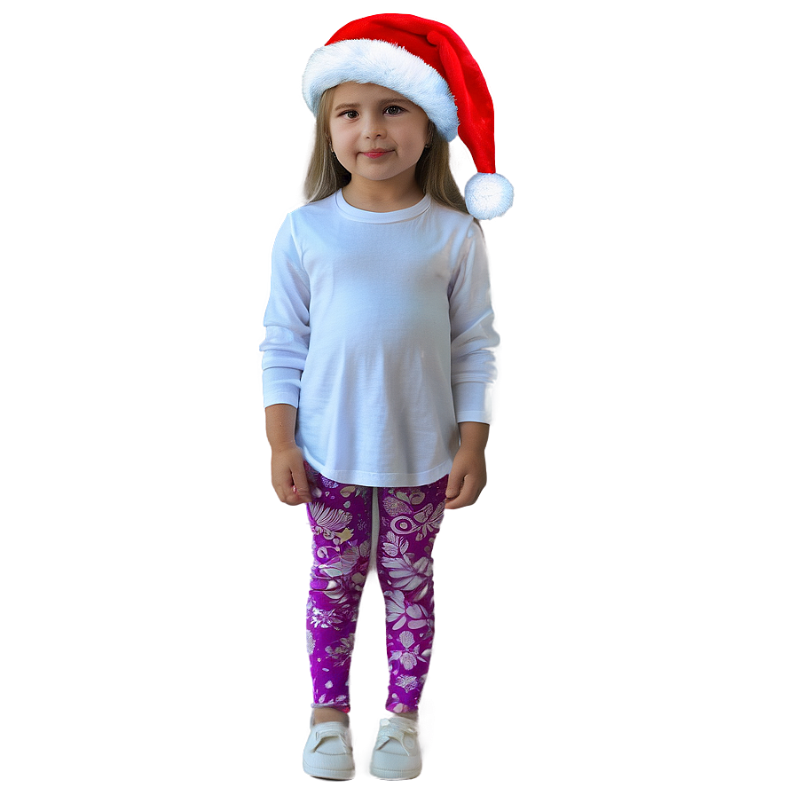 Girl In Santa Hat Png Yuu50