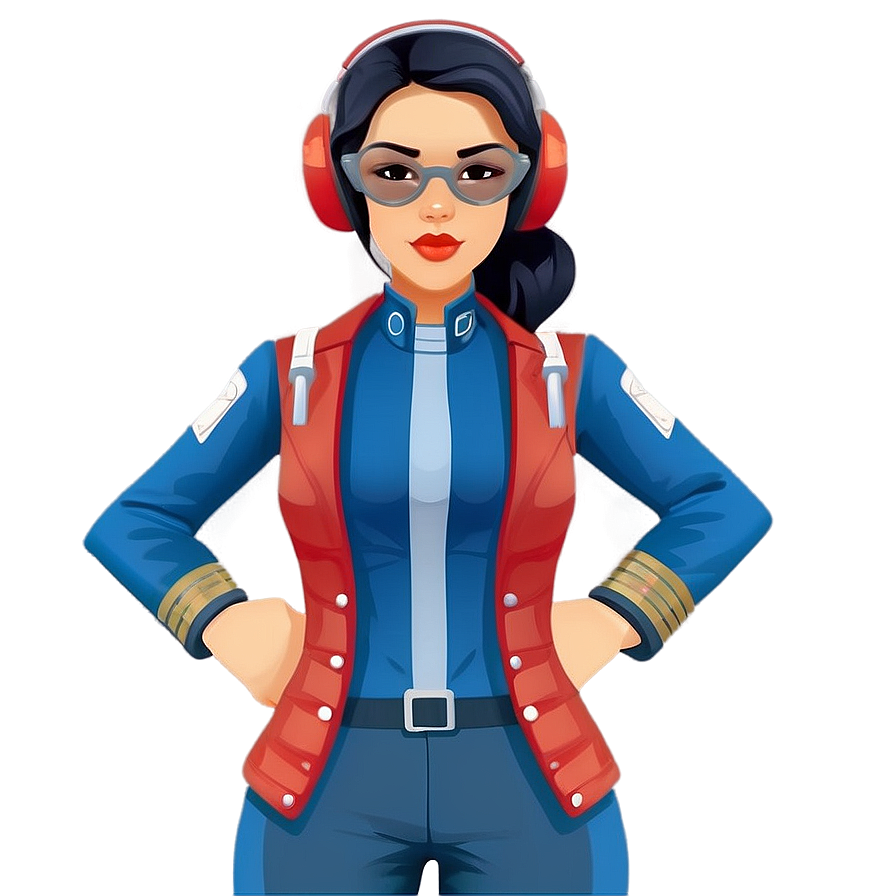 Girl Pilot Avatar Png Ubr93