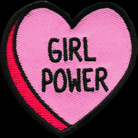 Girl Power Heart Patch