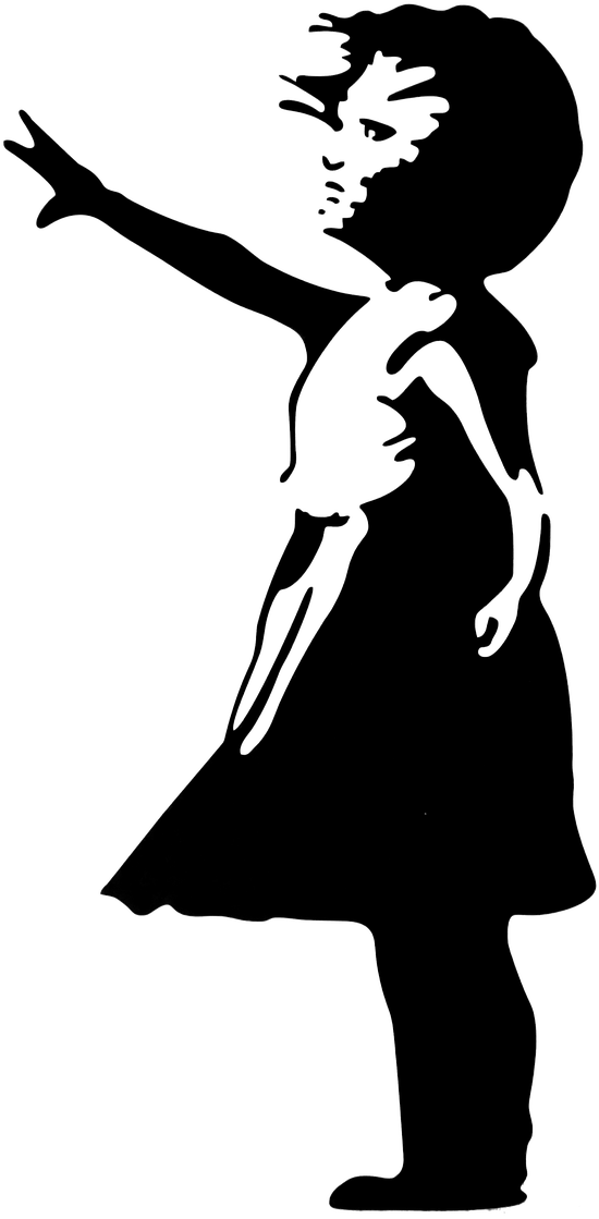Girl Reaching Stretching Free Photo - Banksy Girl With Balloon, HD Png Download PNG with transparent background