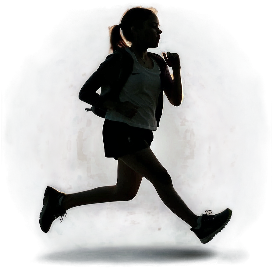 Girl Running Silhouette Png 39