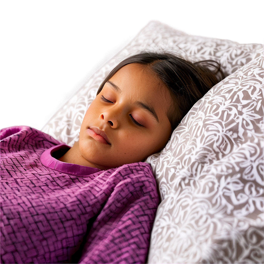 Girl Sleeping Peacefully PNG 05232024 PNG with transparent background