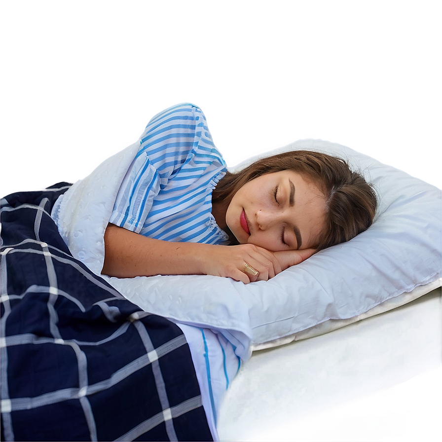 Girl Sleeping Peacefully PNG hqm82 PNG with transparent background