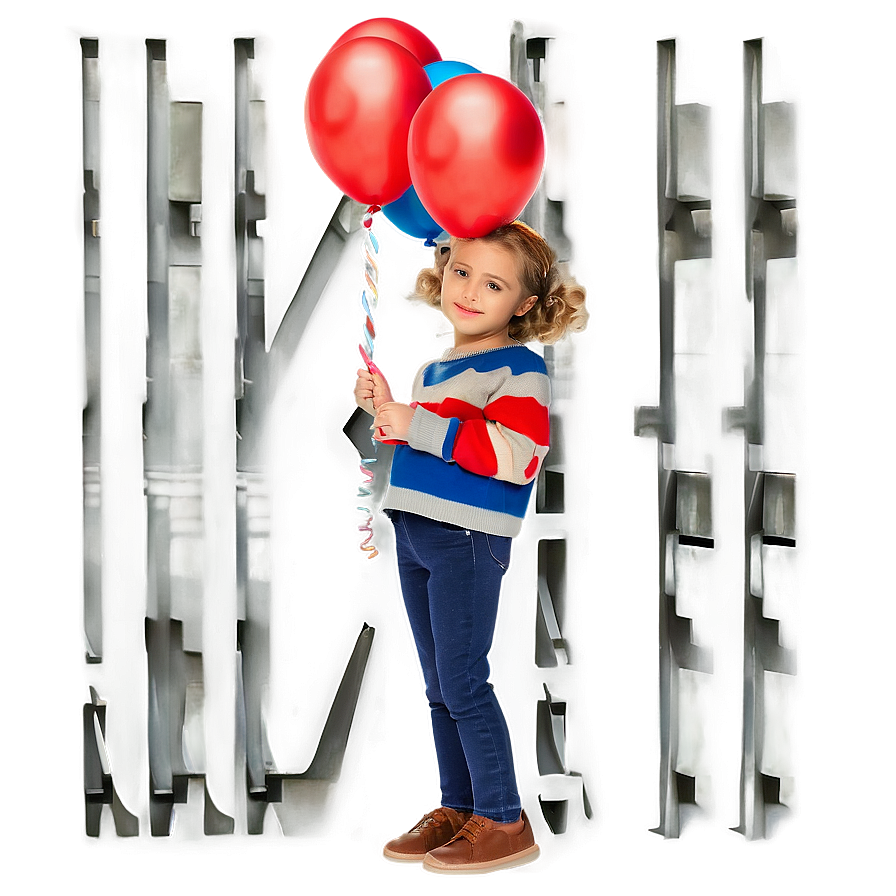 Girl With Balloon Png 05032024