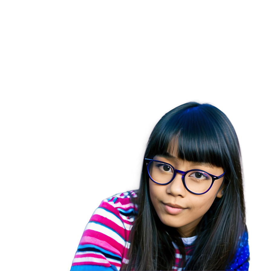 Girl With Glasses Png 85