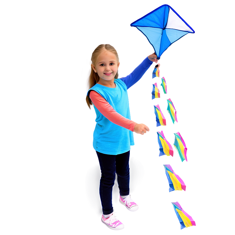 Girl With Kite Png 43