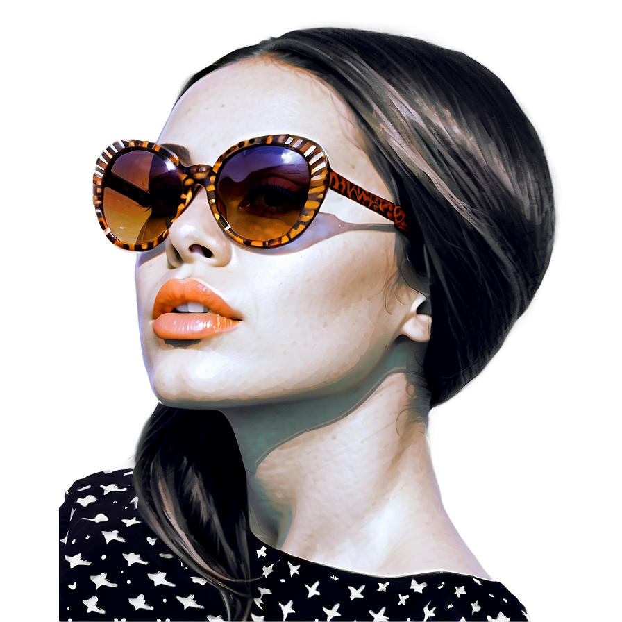 Girl With Sunglasses Png 06242024