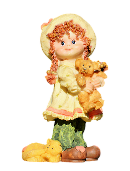 Girlwith Teddy Bear Figurine