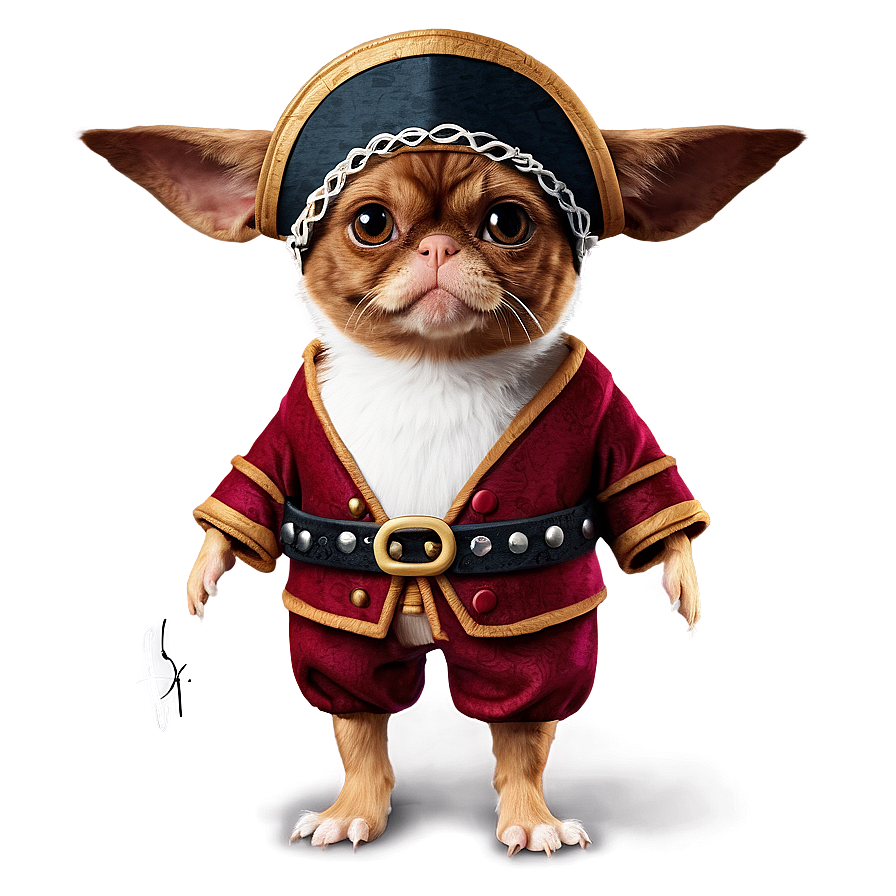 Gizmo In A Pirate Costume Png Qhu