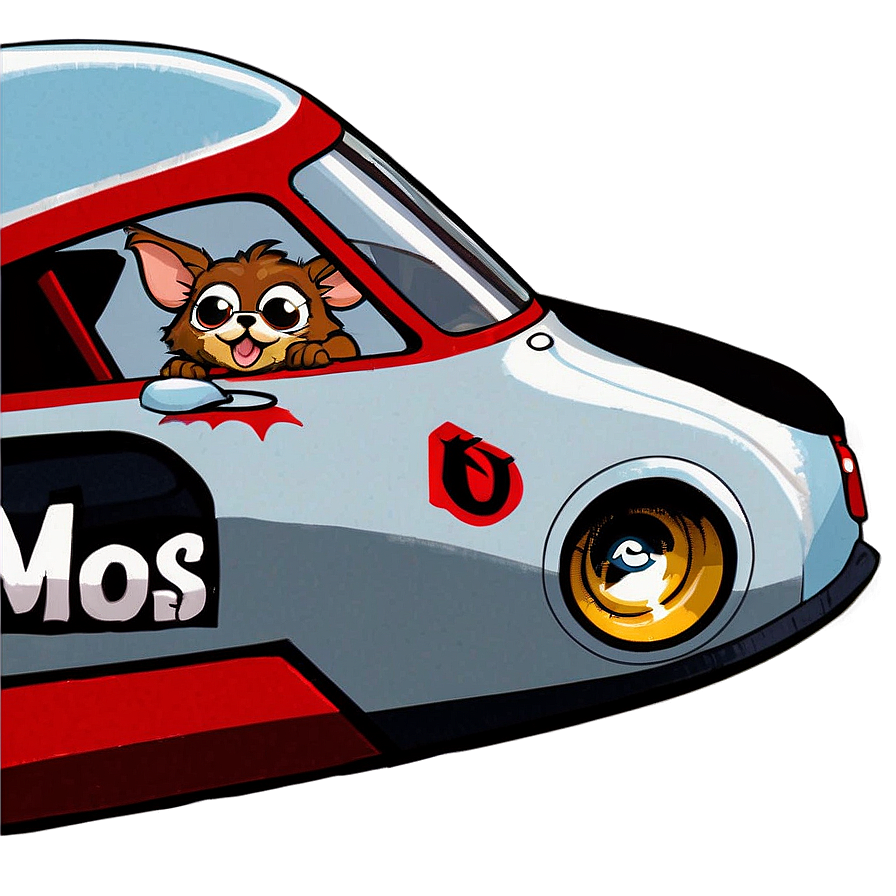 Gizmo In A Race Car Png 06242024