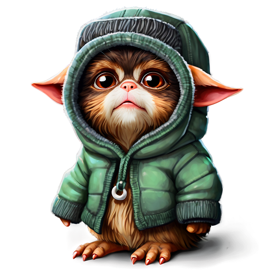 Gizmo In Winter Clothes Png Bwj22