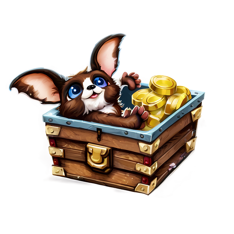 Gizmo With A Treasure Chest Png 88