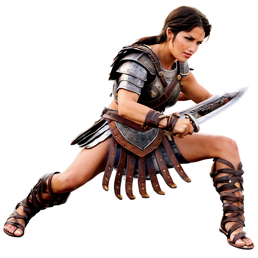 Gladiator Warrior Woman Png 06252024