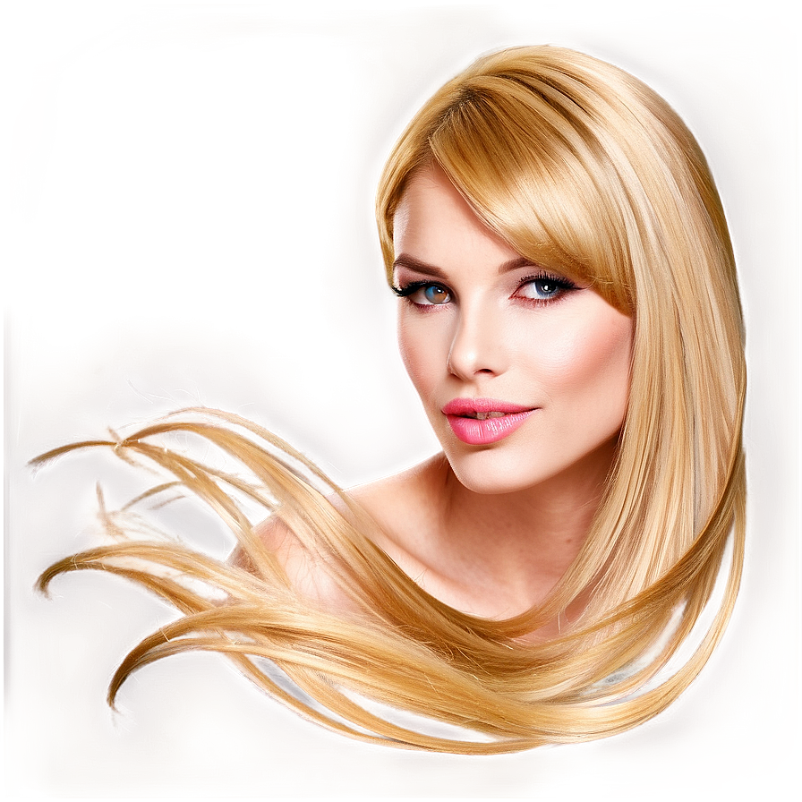 Glamorous Blond Hair Png 06262024