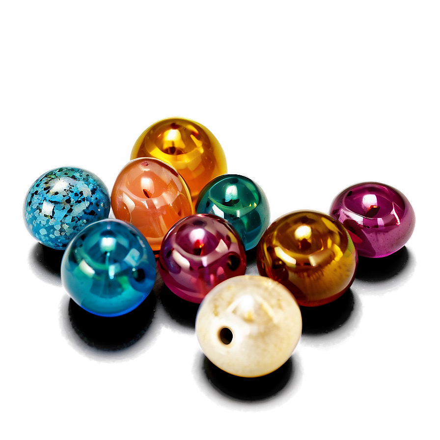 Glass Bead Assortment Png Ehv