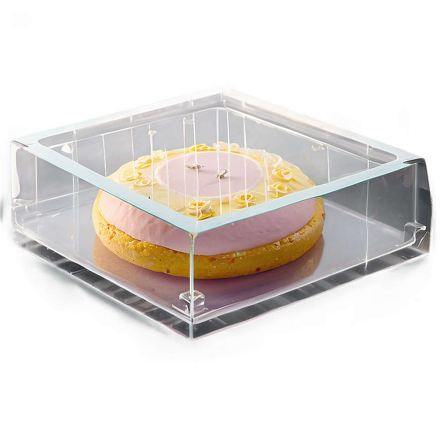 Glass Cake Box Png 06282024