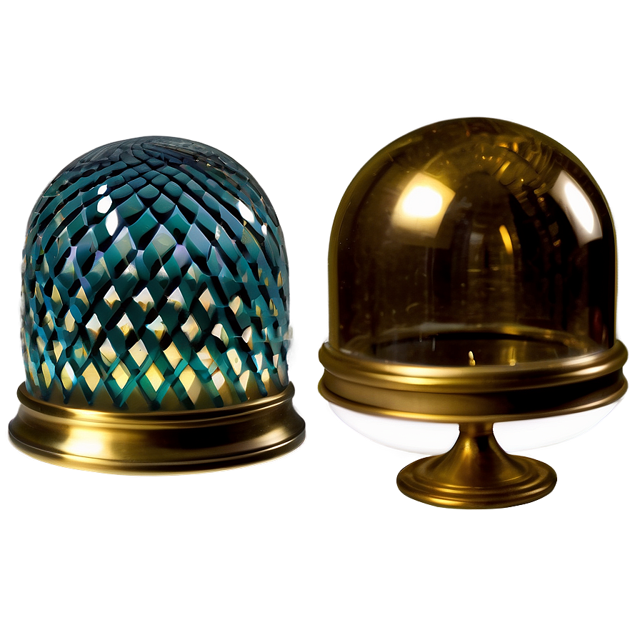 Glass Dome With Brass Base Png Jrp