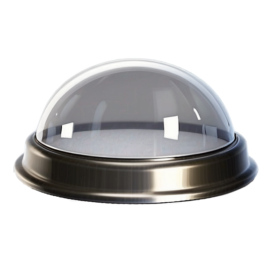 Glass Dome With Silver Base Png Dlt17