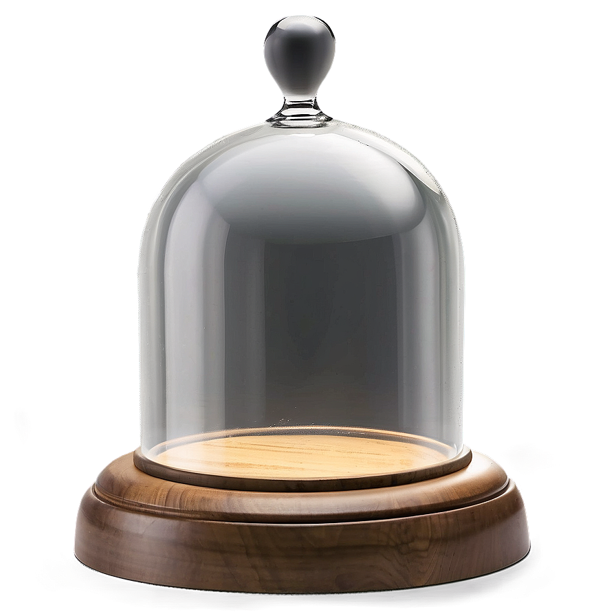 Glass Dome With Wood Base Png Hna