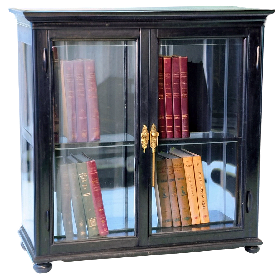 Glass Door Bookshelf Png 5