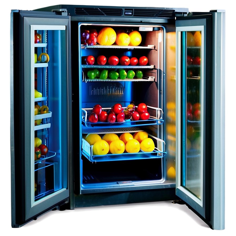 Glass Door Refrigerator Png 05252024