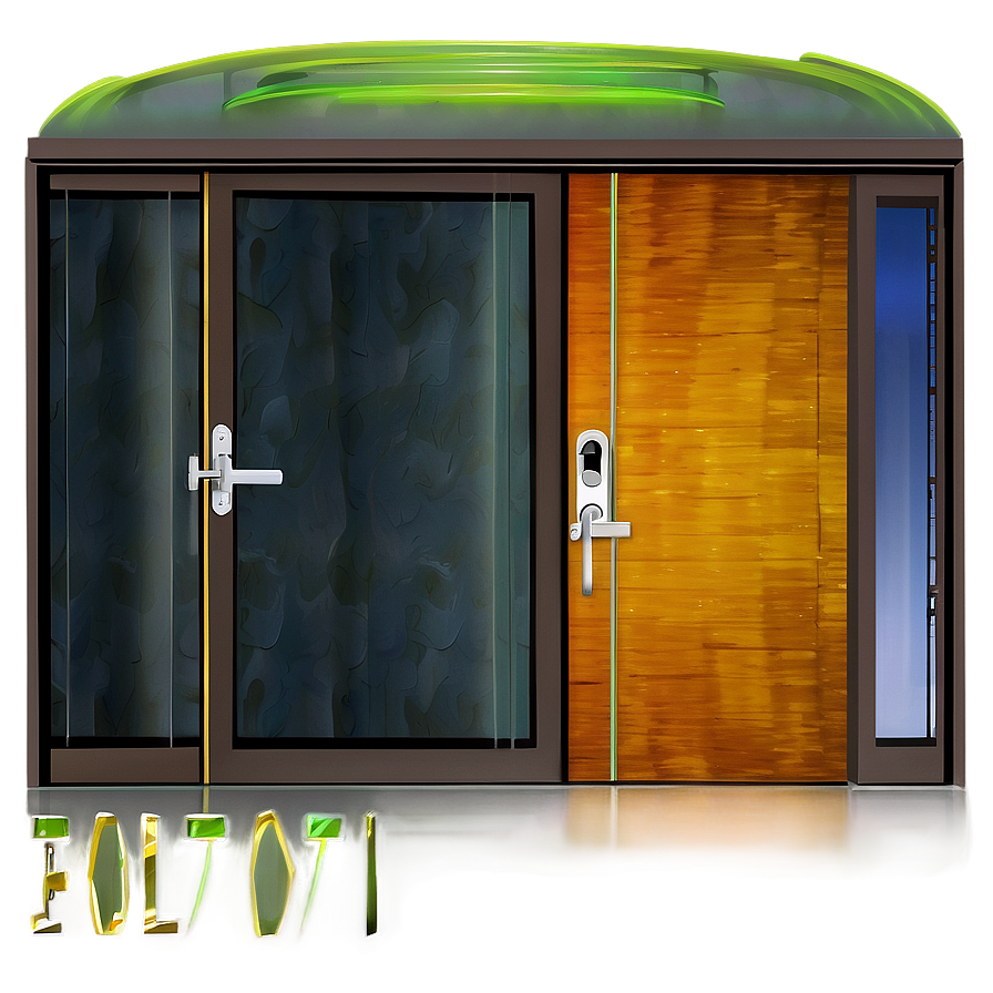 Glass Door With Lock Png Aib55