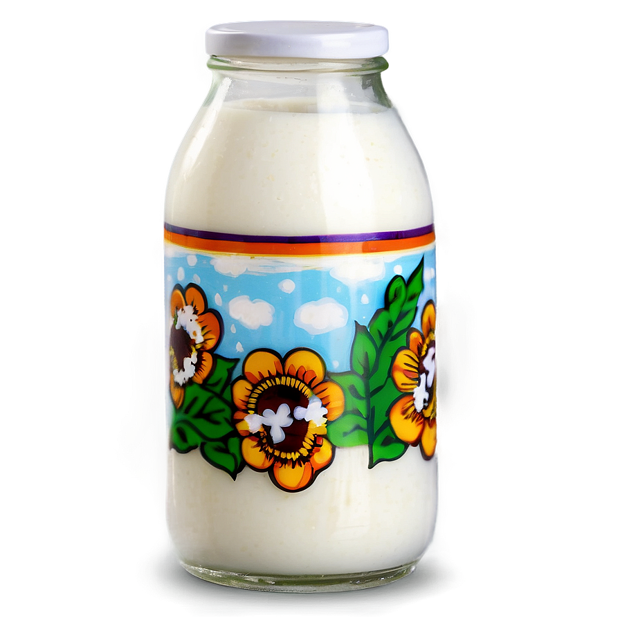 Glass Milk Bottle Png Ilv12