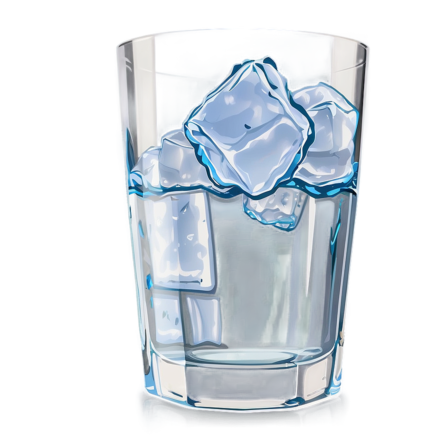 Glass Of Ice Water Png Hxs