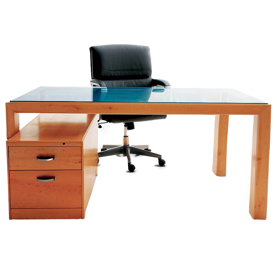 Glass Office Desk Png Xif26