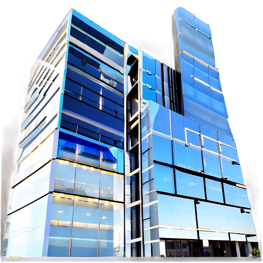 Glass Skyscraper Reflection Png Hte