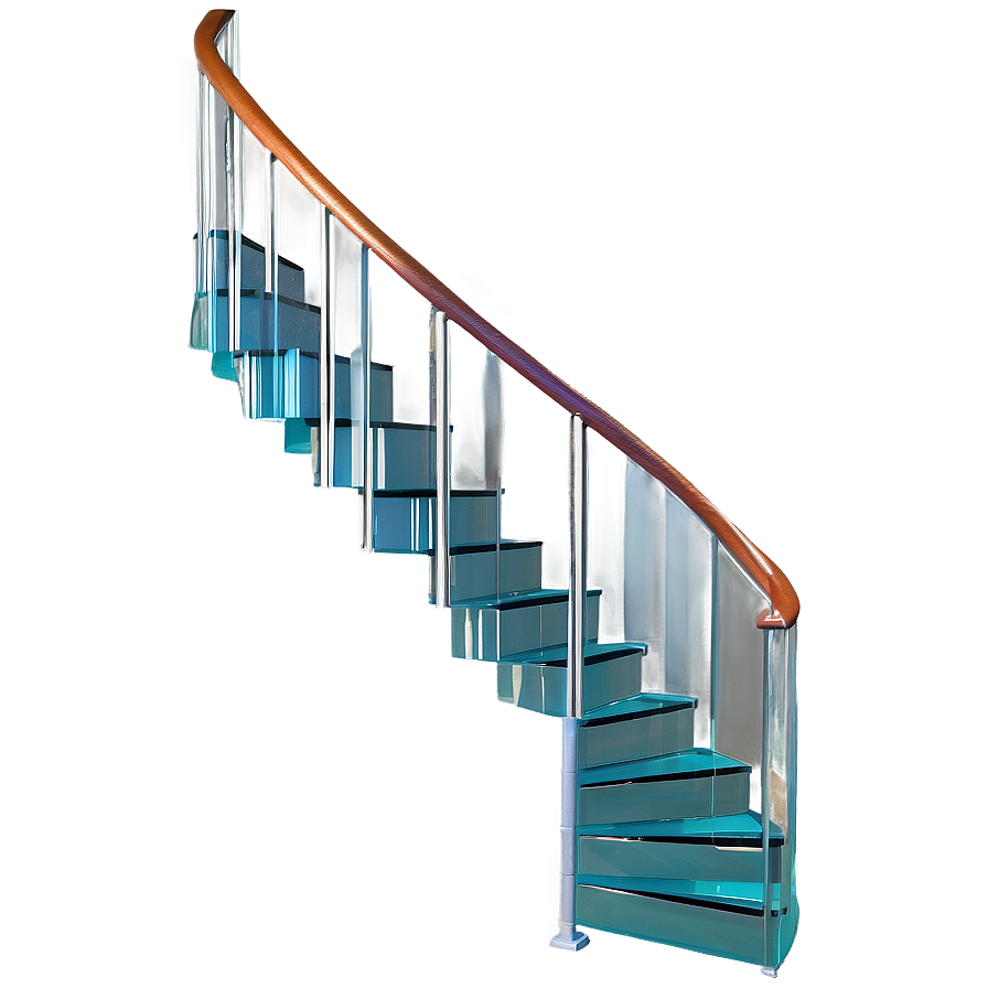 Glass Spiral Staircase Png Bjm