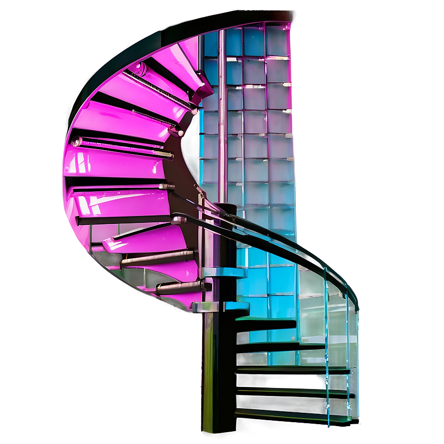 Glass Spiral Staircase Png Ydj11